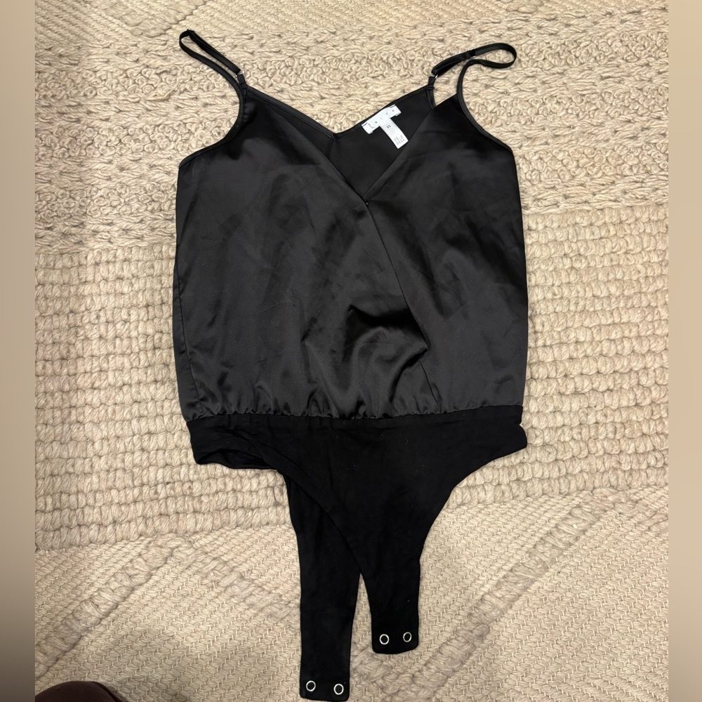 Leith satin bodysuit